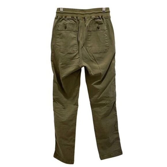 Faherty Traveler Pant Dark Olive Drawstring Womens Size XS MSRP $148 - Picture 5 of 12